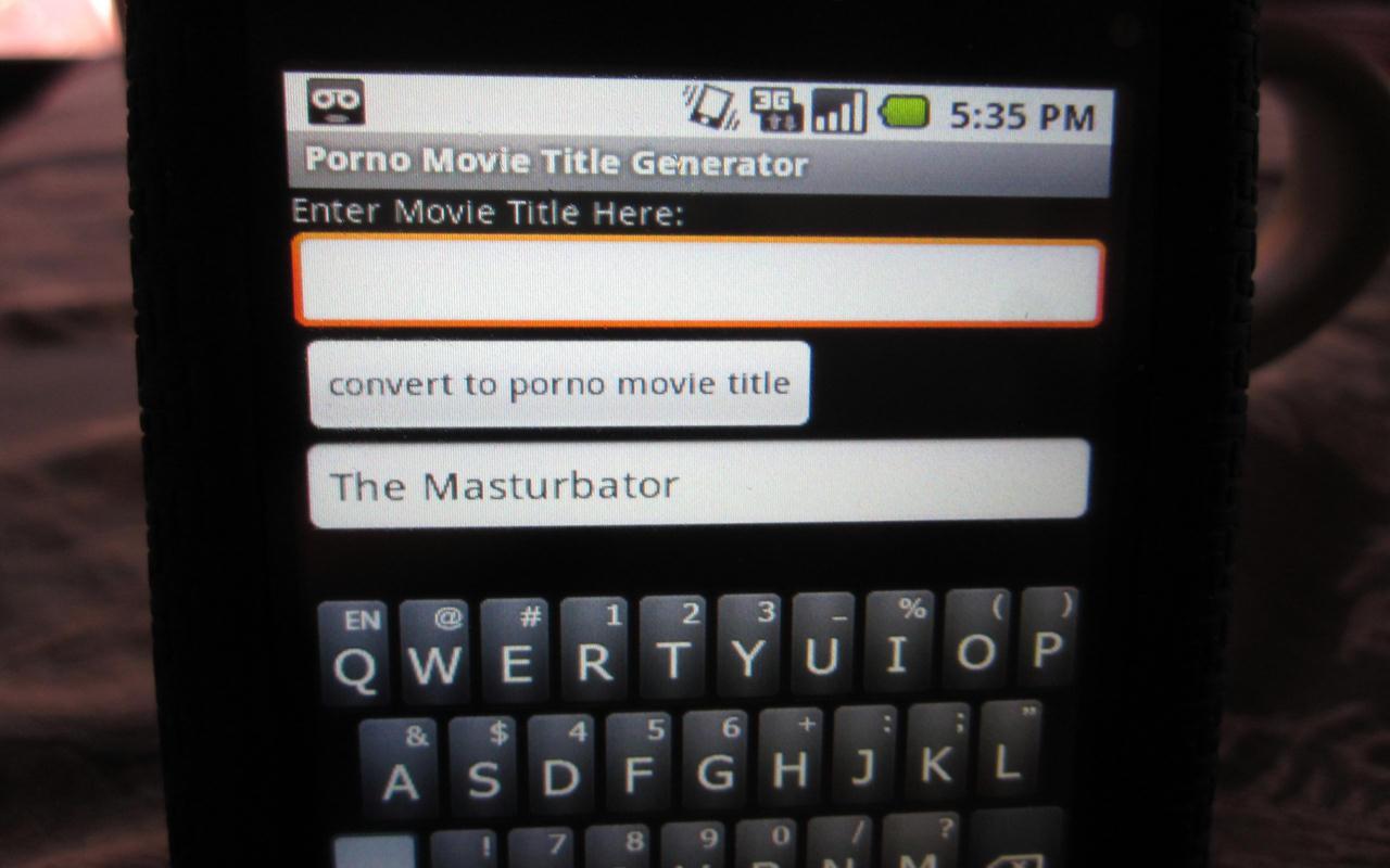 Porno Movie Title Generator