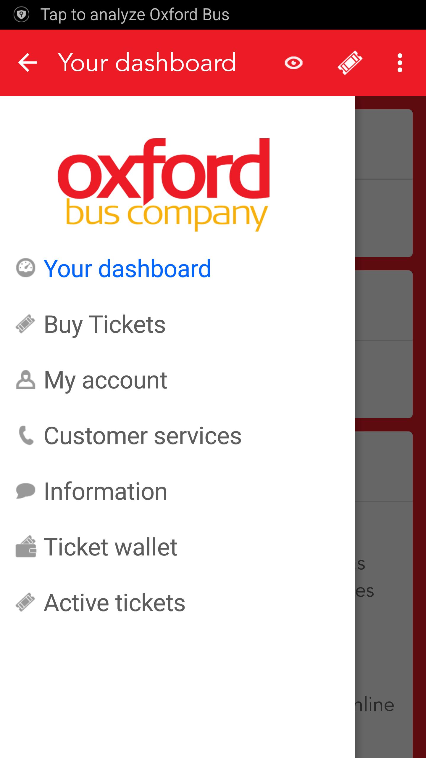 Oxford Bus and X90 m-Tickets