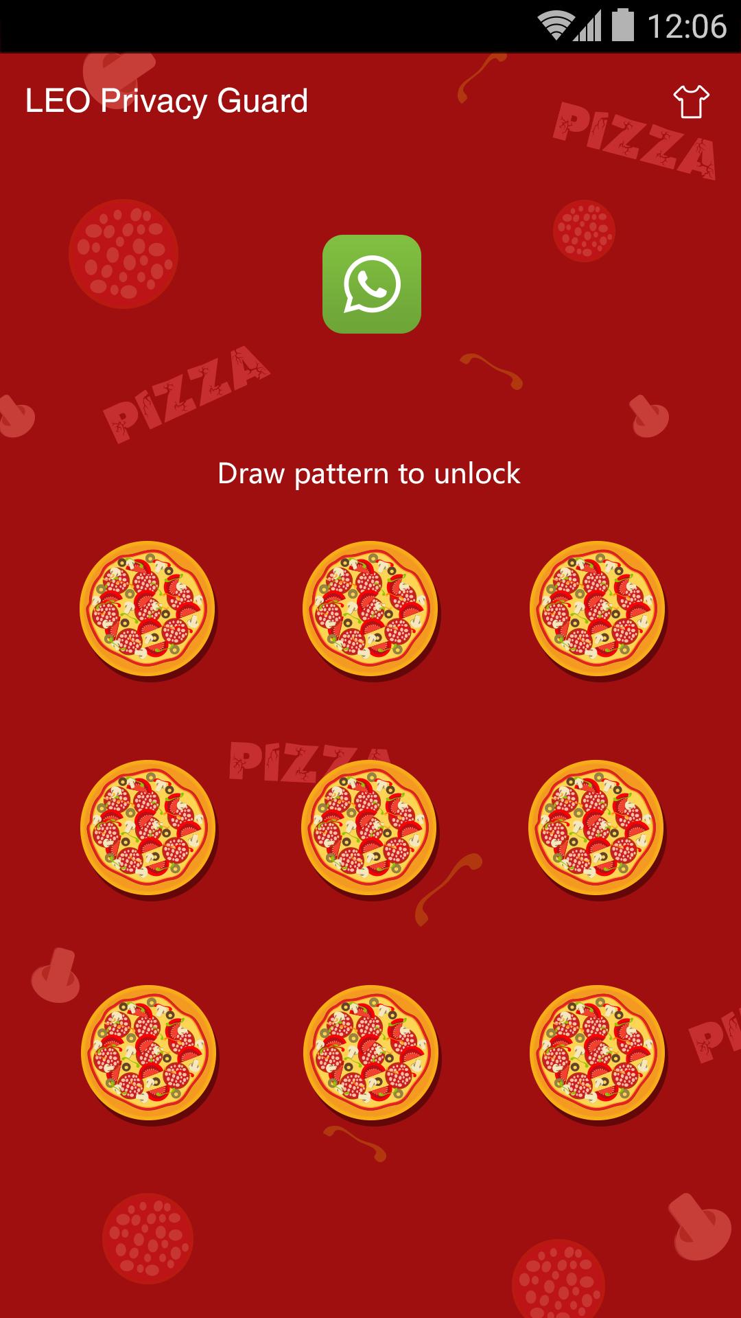 AppLock Theme - Pizza