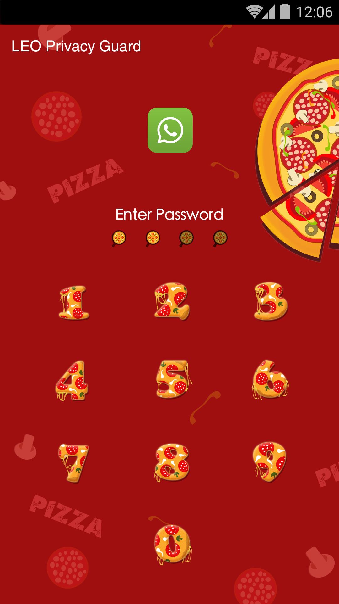 AppLock Theme - Pizza