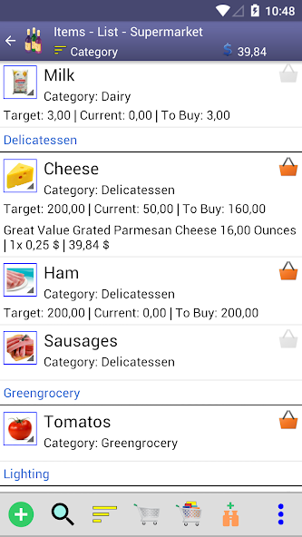 Perfect Shopping List