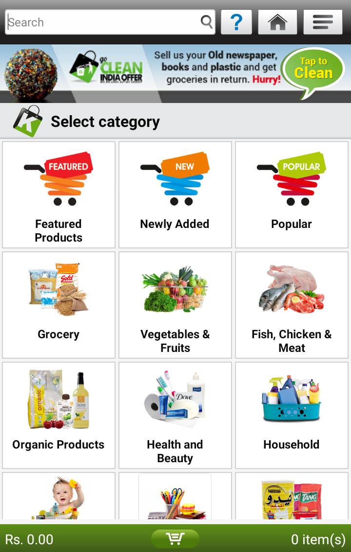 KADA.in Online Grocery Store