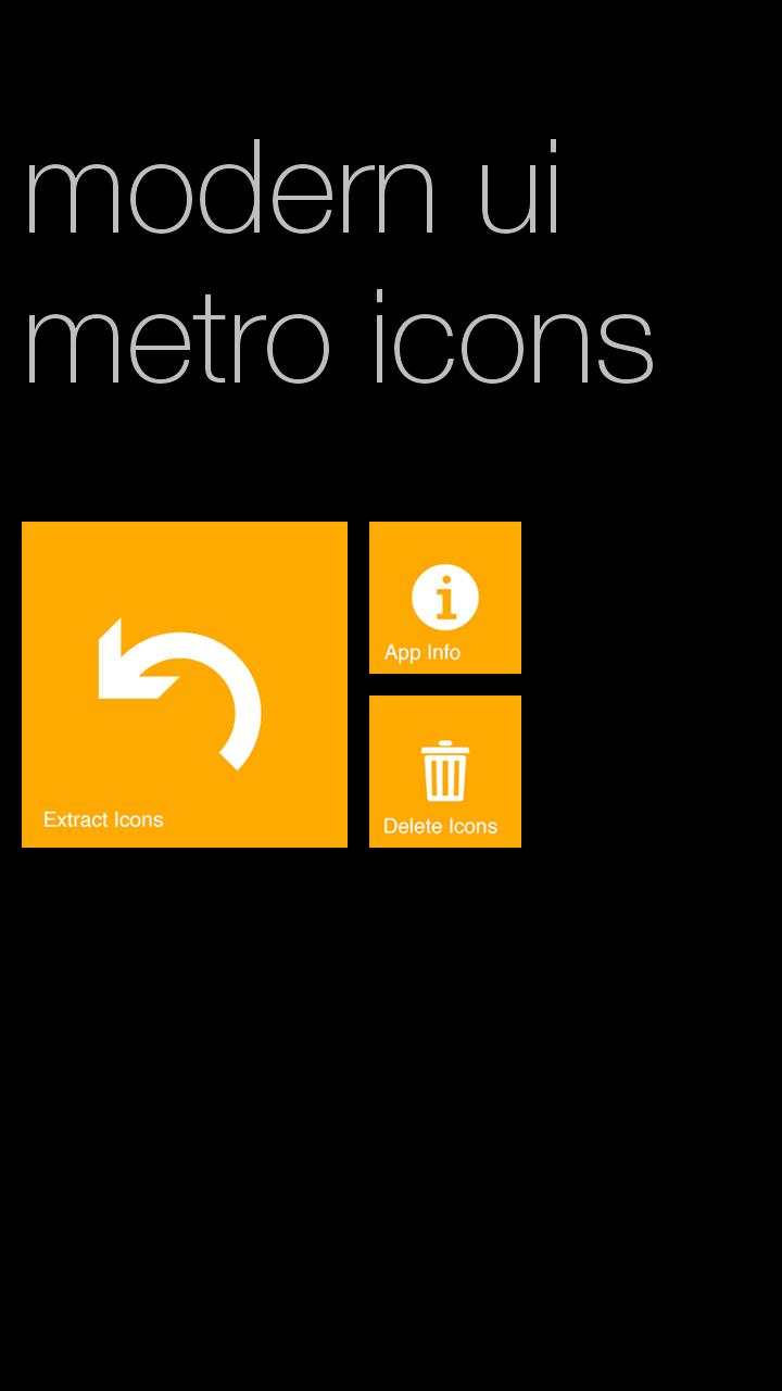 Modern UI Metro Icons