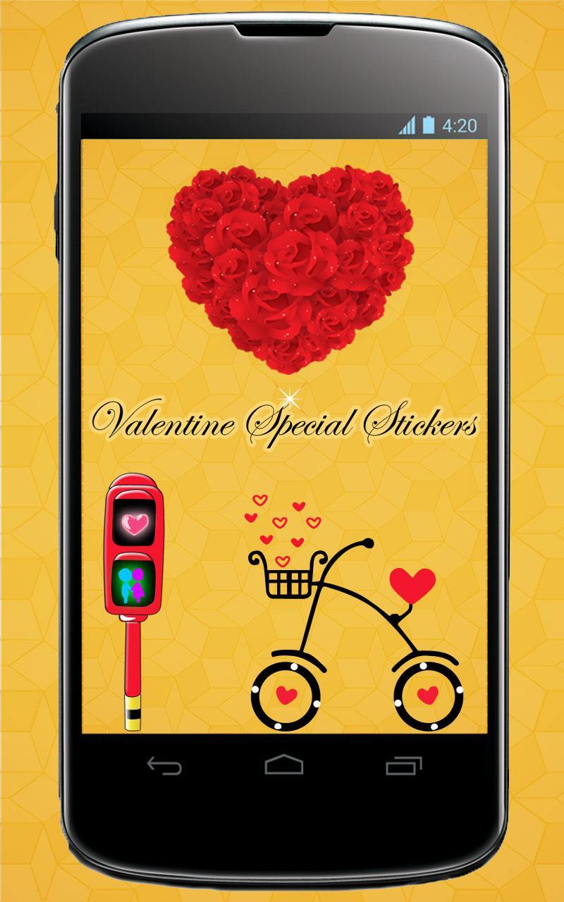 Valentine's Stickers,Smileys,Posters and Wallpaper