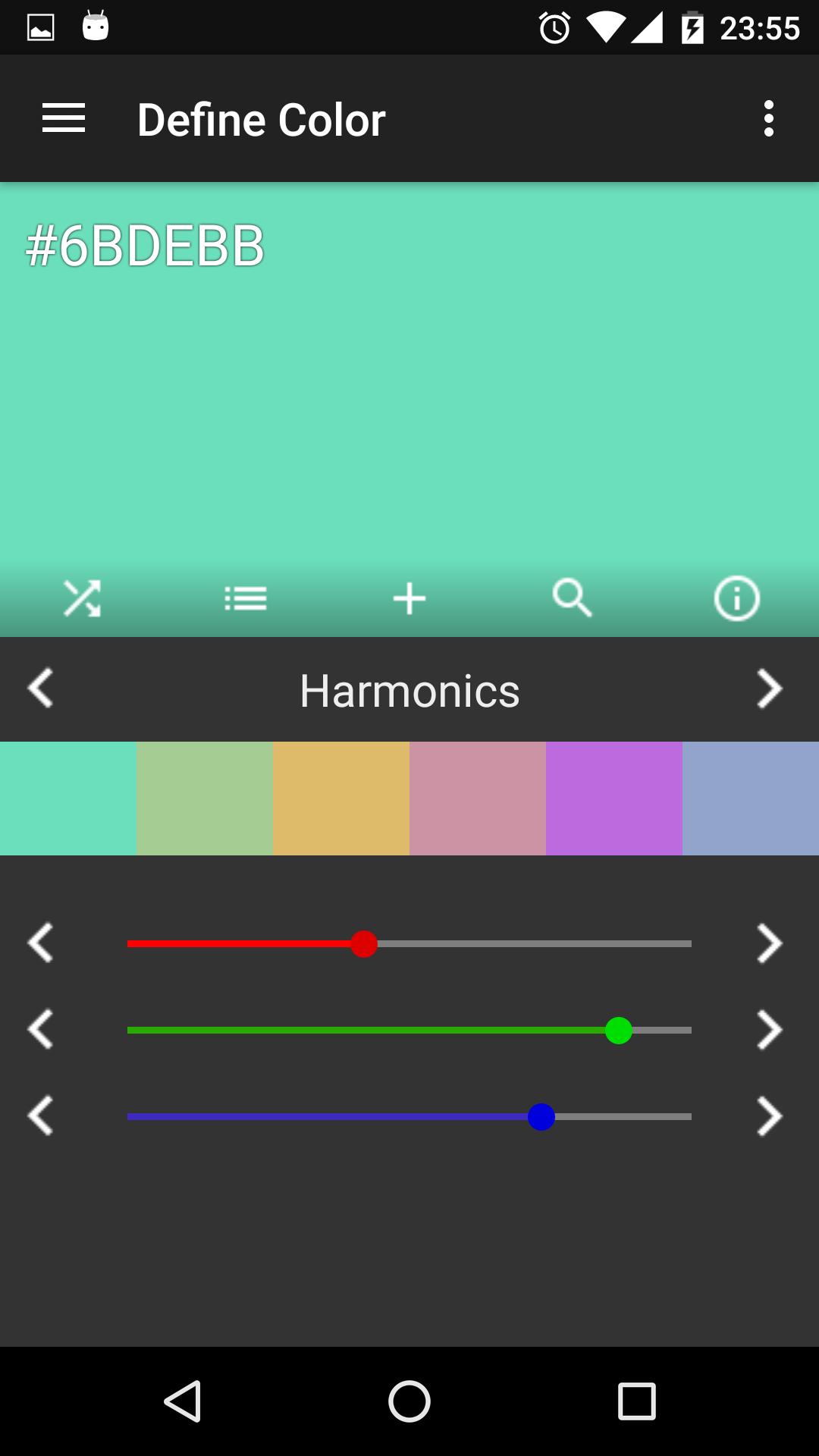 Color Reference. Colors, palet