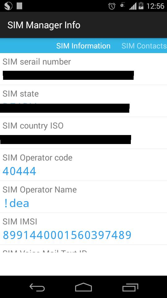 SIM Card Manager Details