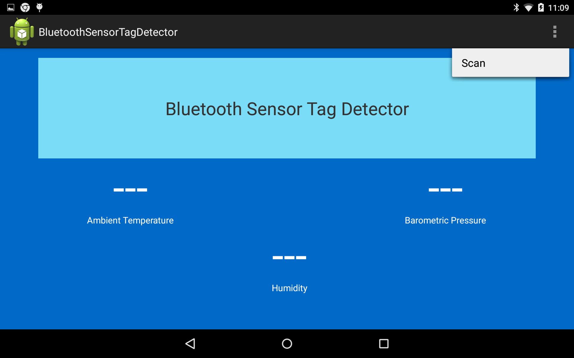 Bluetooth Sensor Tag Detector