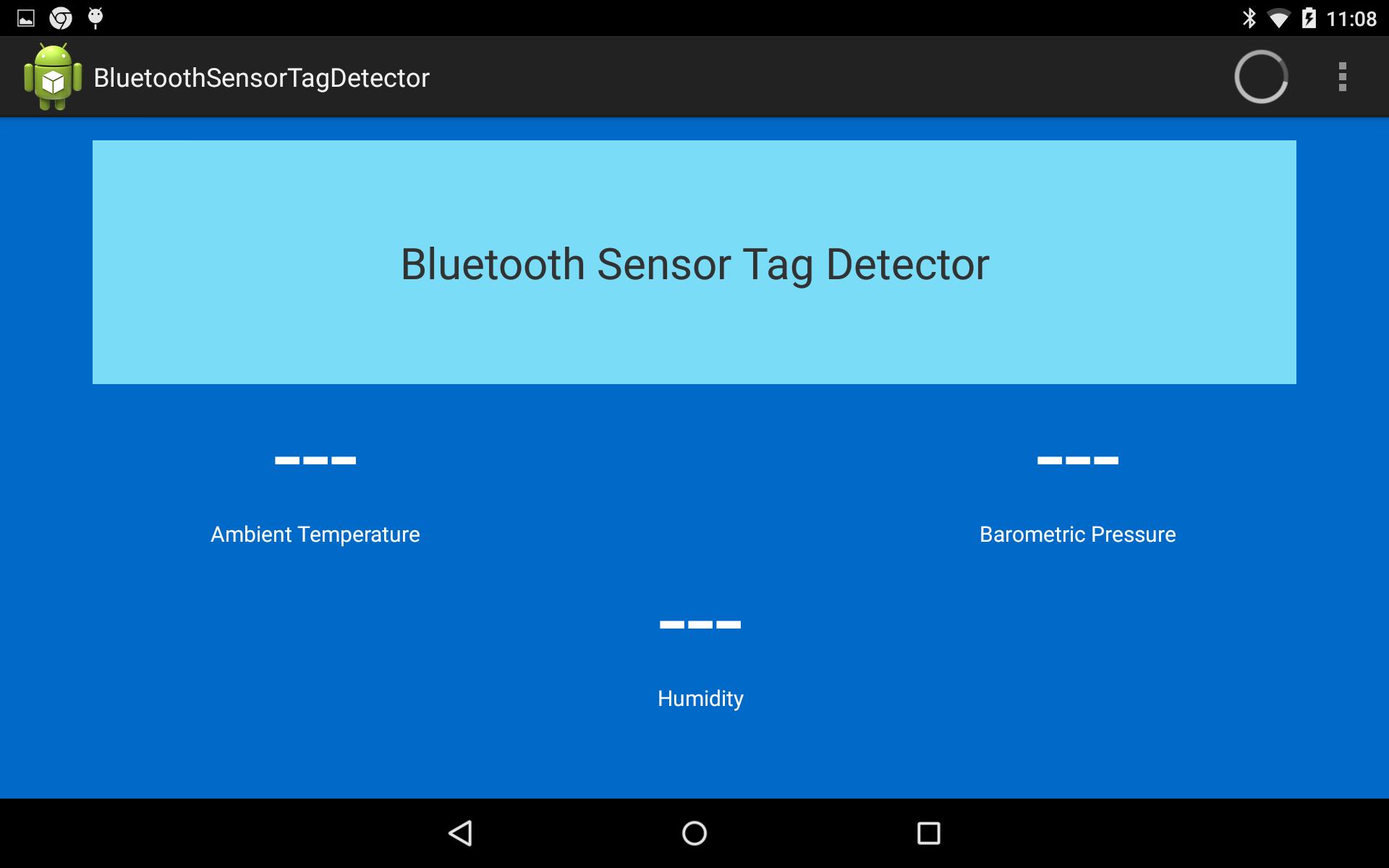 Bluetooth Sensor Tag Detector