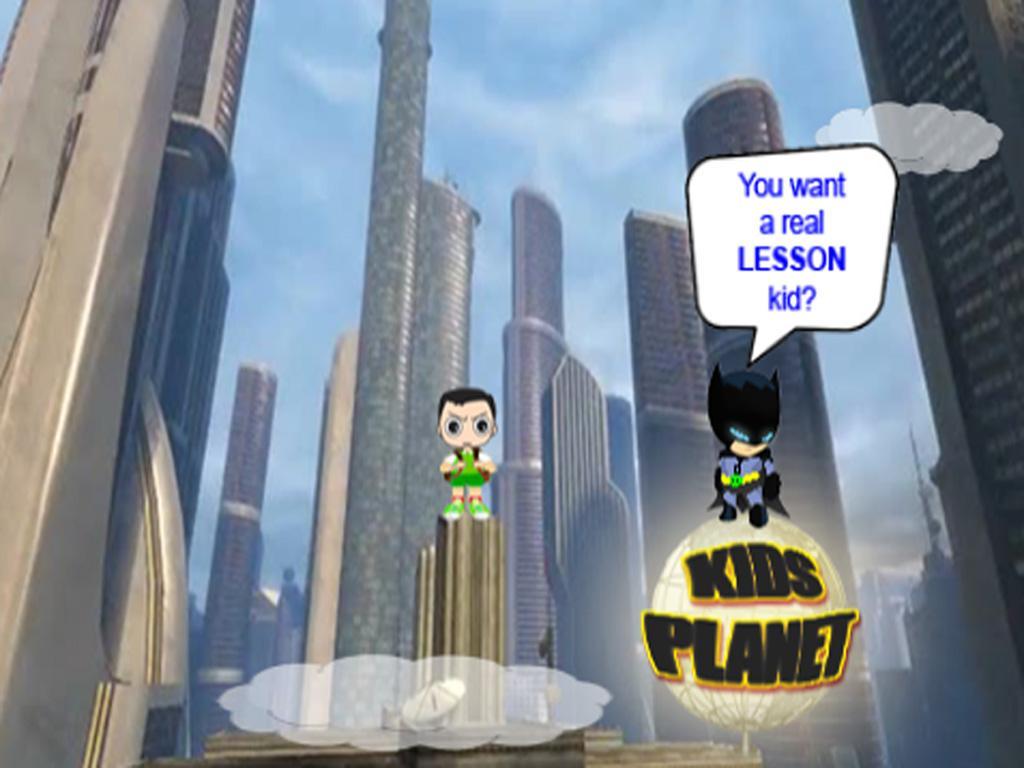 Bat dude vs Super kid: Justice