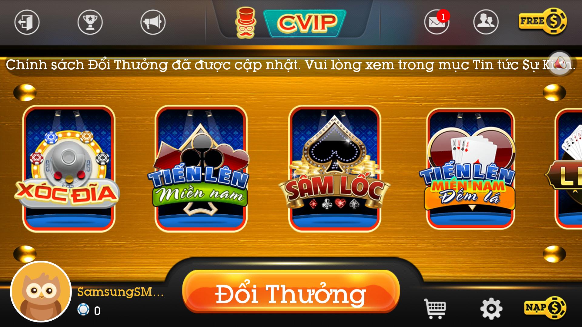 cVip 2015 -Game bai doi thuong