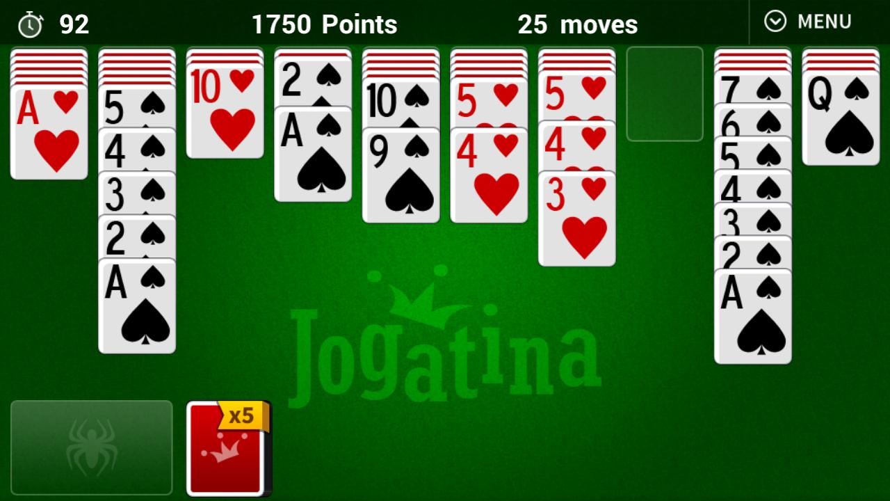 Spider Solitaire Jogatina