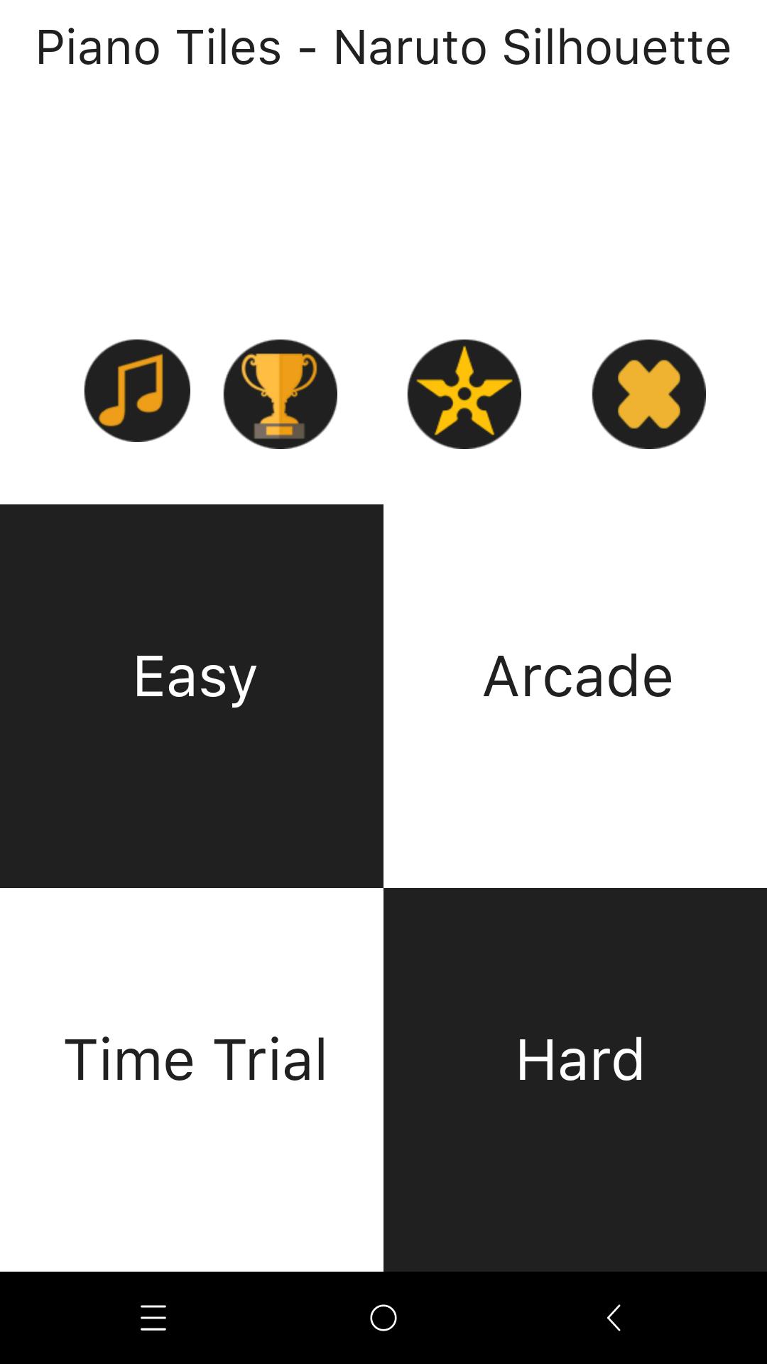 Piano Tiles Silhouette