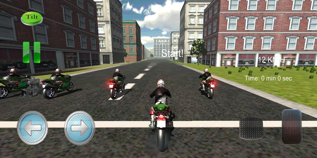 Motobike racing - city moto