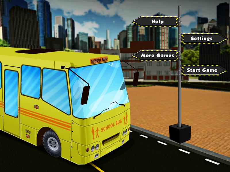 School Bus Parking 3D