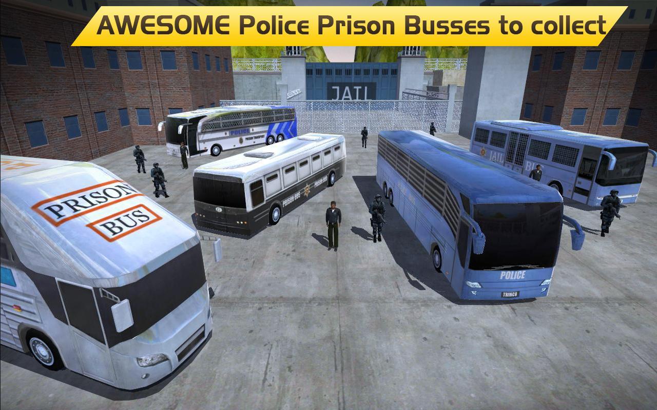 Hill Climb Prison Police Bus