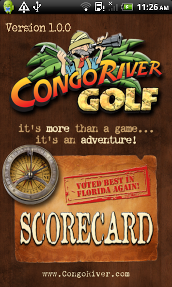 Congo River Golf Scorecard App