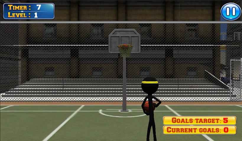 Basketball with Stickman - Real Super Stars Game