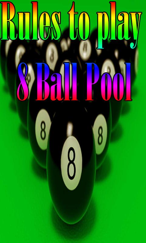 Rules to play 8 Ball Pool