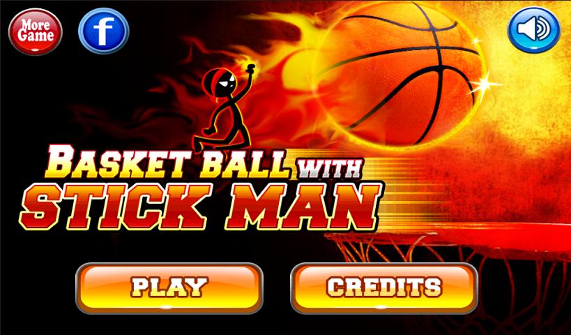 Basketball with Stickman - Real Super Stars Game