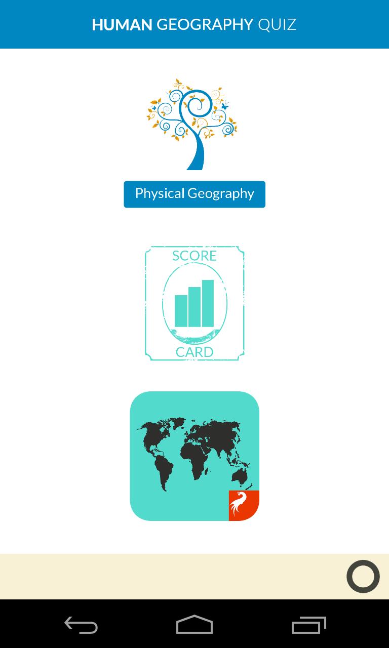 Physical Geography Quiz Game