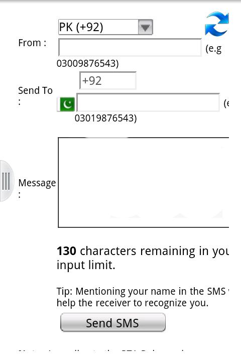 Free SMS to Pakistan