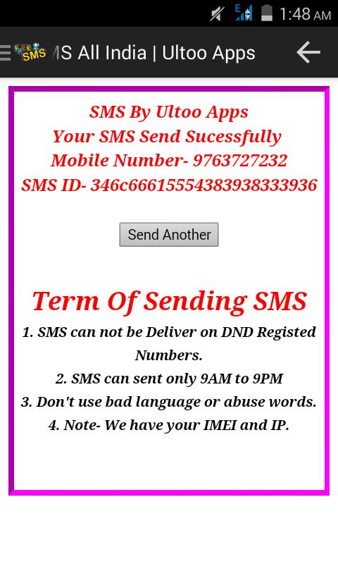 Ultoo Send SMS & Free Recharge