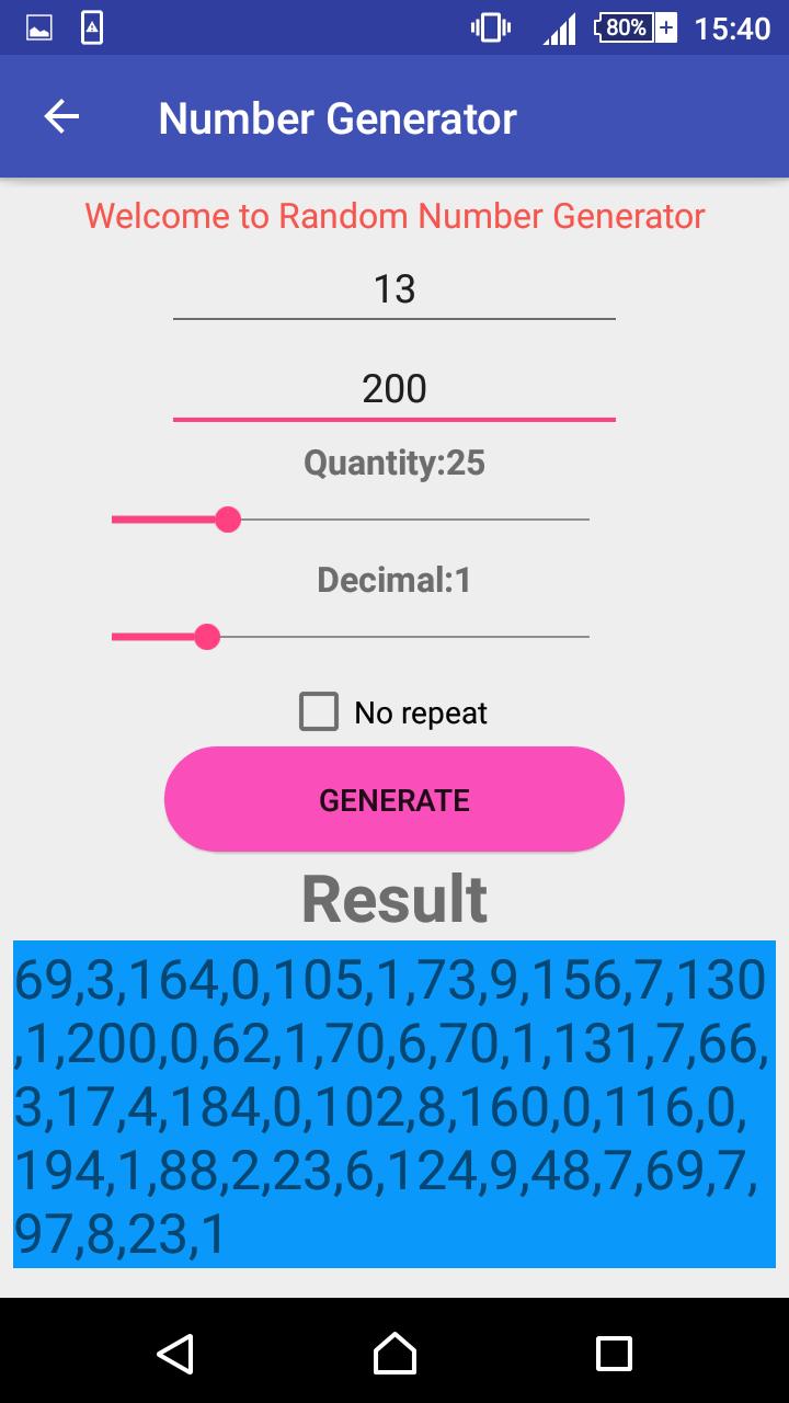 random number generator