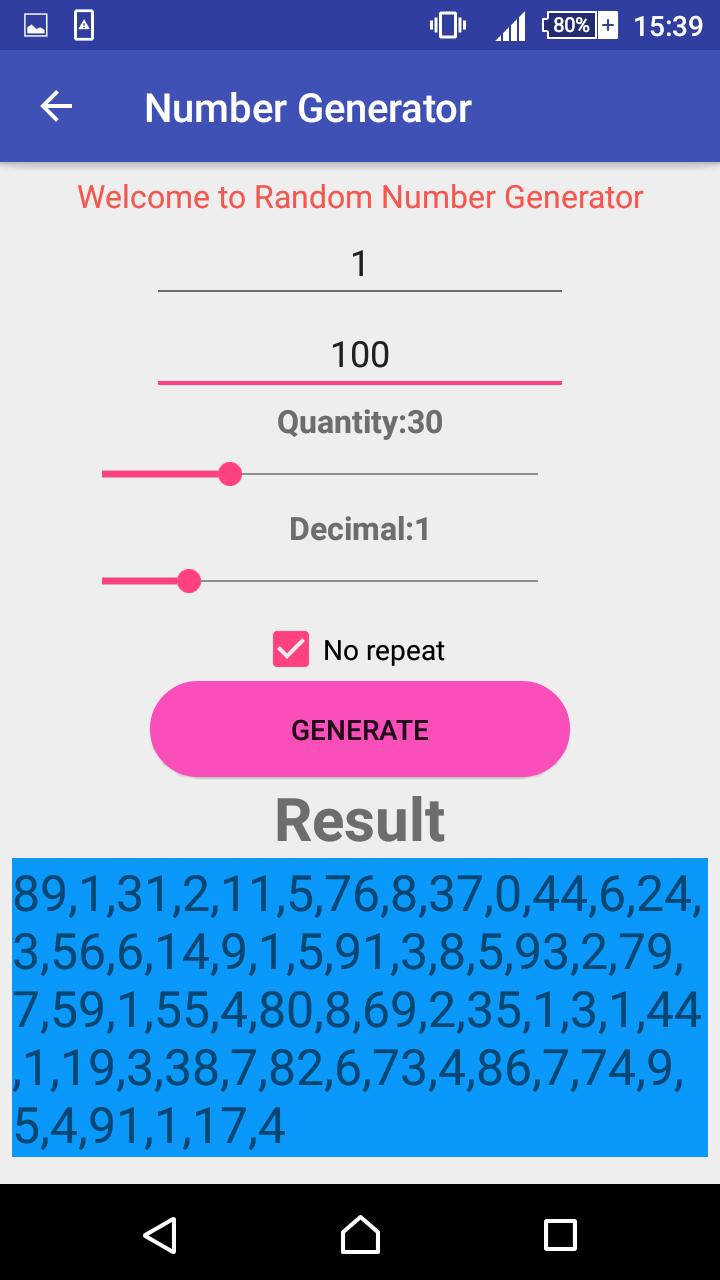 random number generator