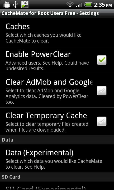 CacheMate for Root Users Free