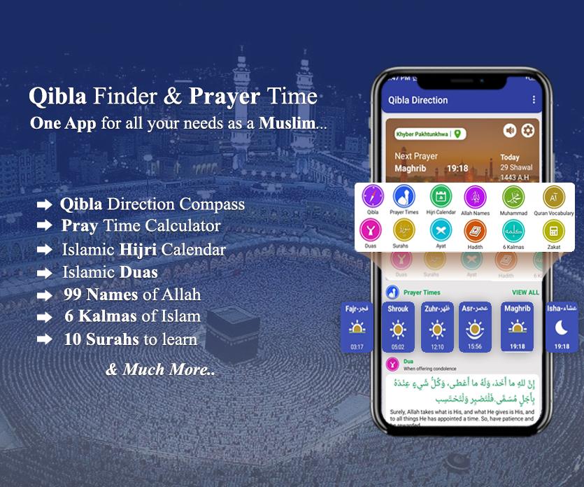 Qibla Finder: Qibla Direction