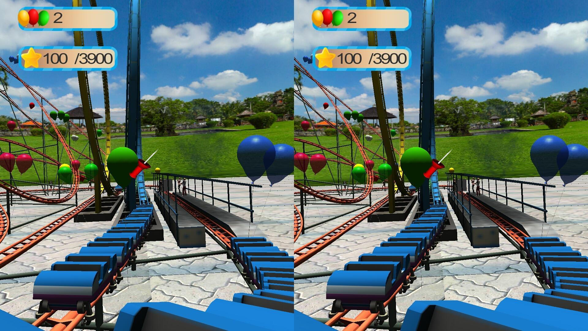 Roller Coaster VR : Balloon Blast