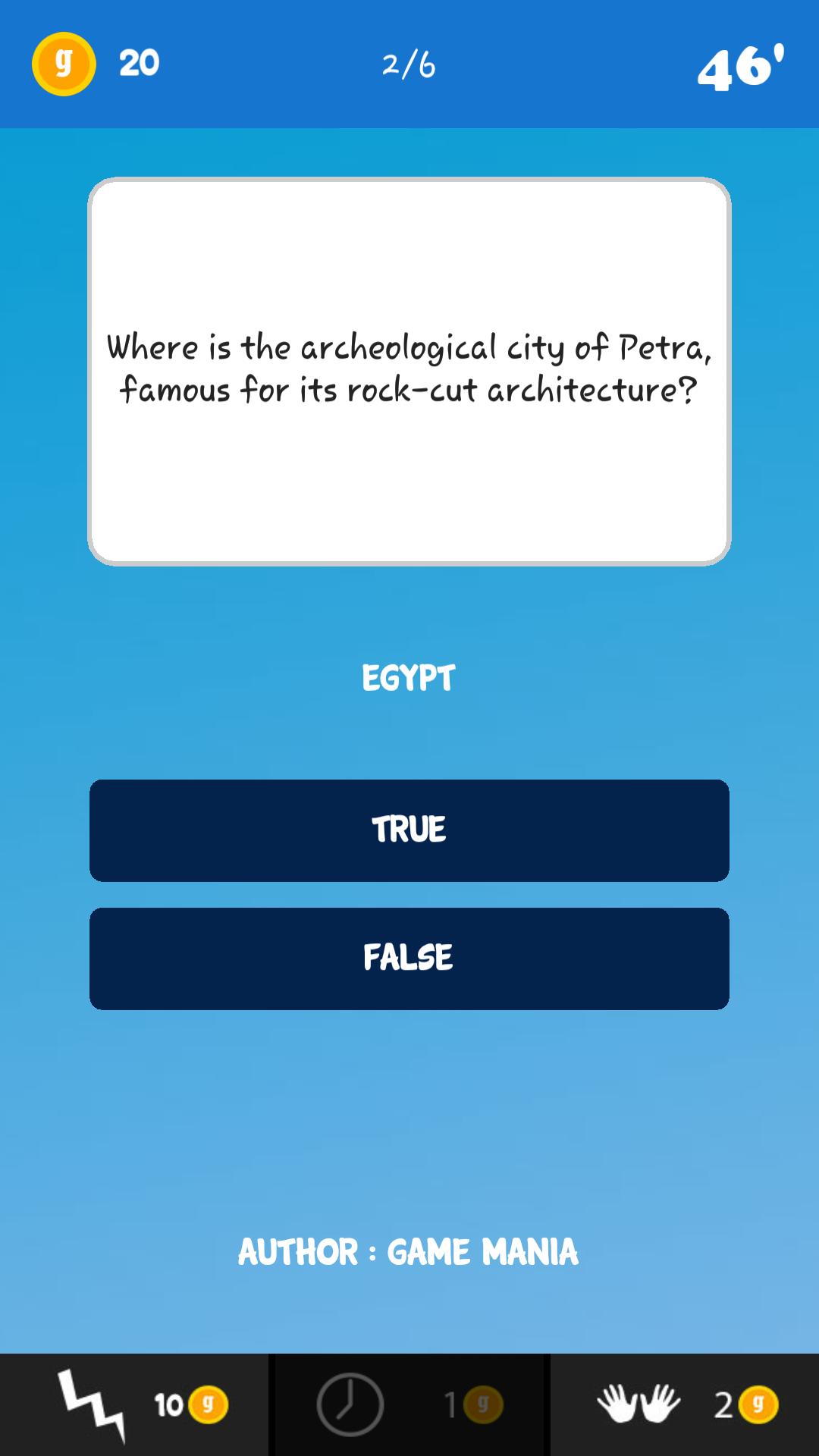 True or False (trivia)