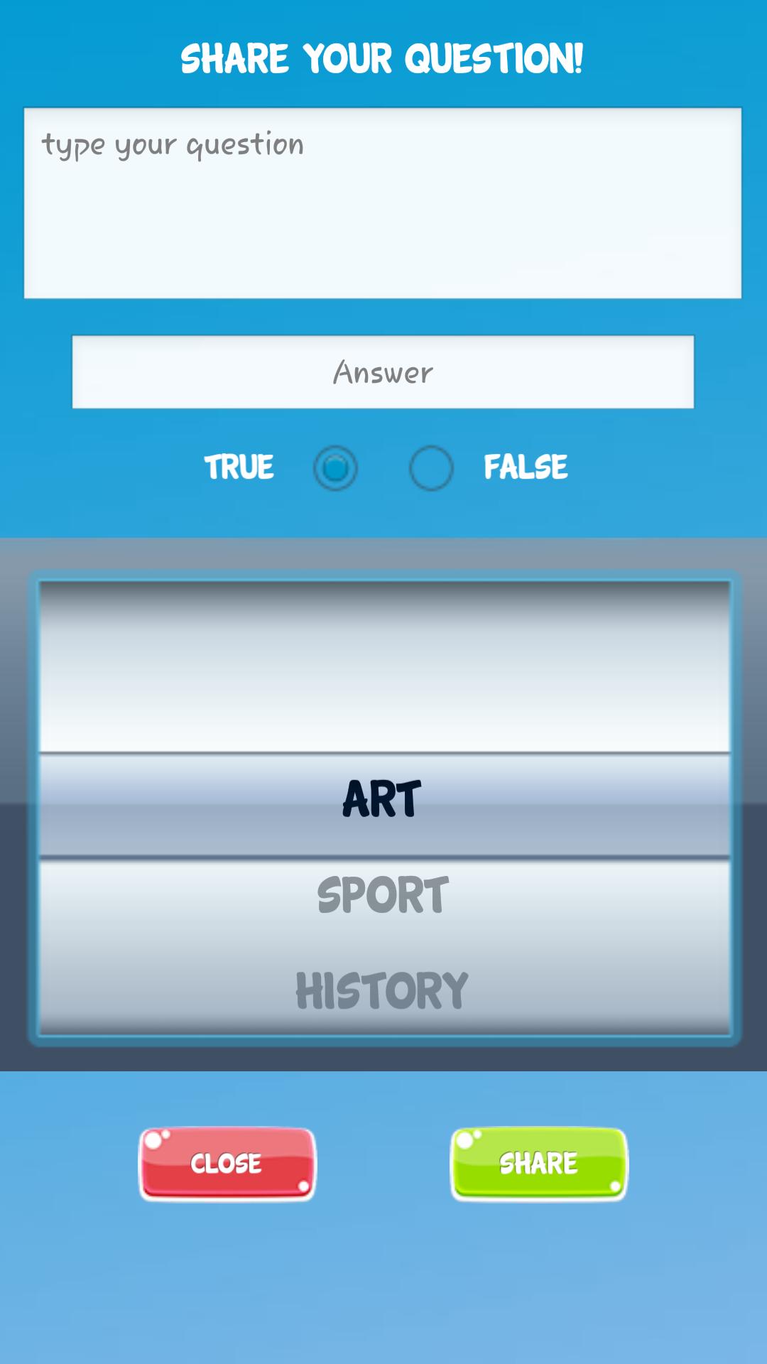 True or False (trivia)