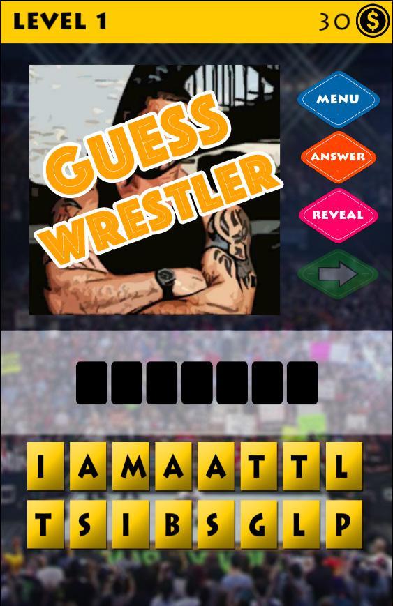 Guess the Wrestler Quiz Game