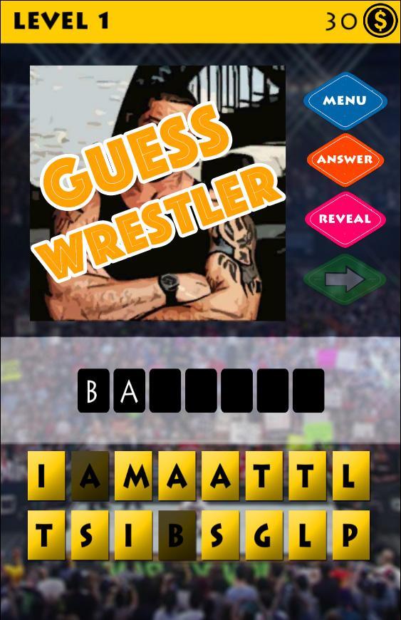 Guess the Wrestler Quiz Game