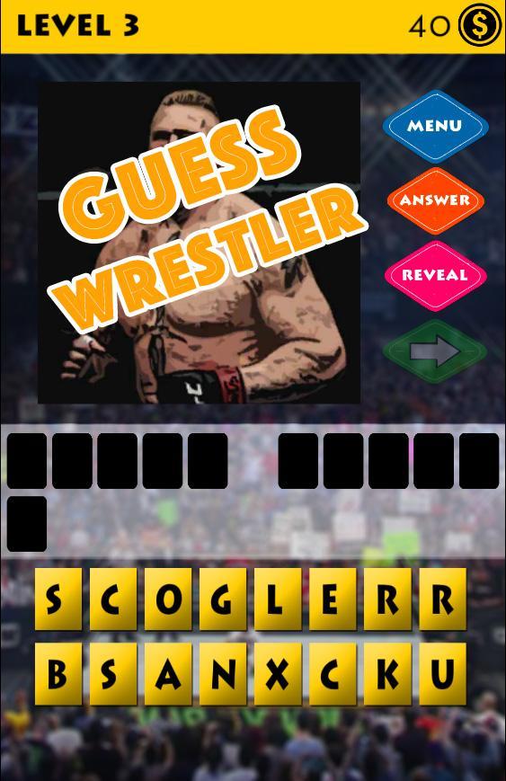 Guess the Wrestler Quiz Game