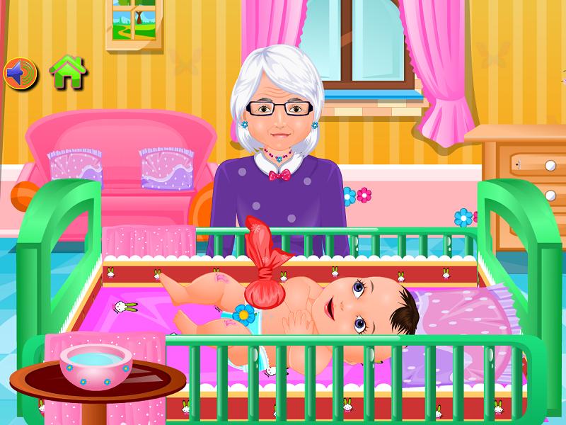 Grandmother Baby Care Feeding