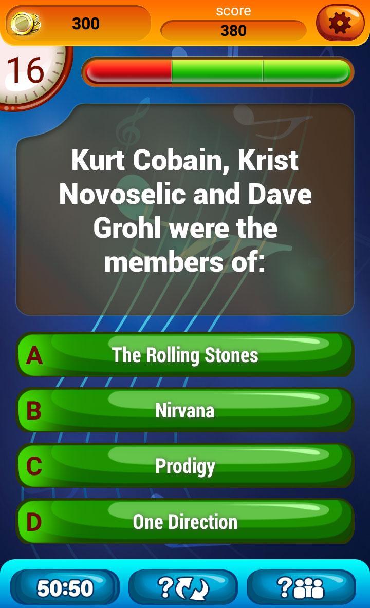 Rock n Roll Music Quiz Game