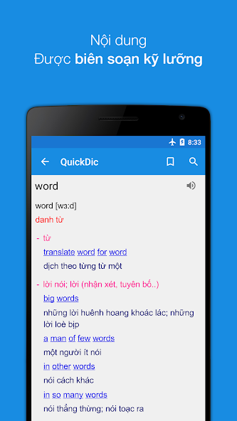 Từ điển Anh Việt - QuickDic