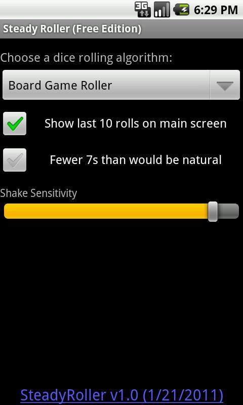 Steady Roller, for Board Games