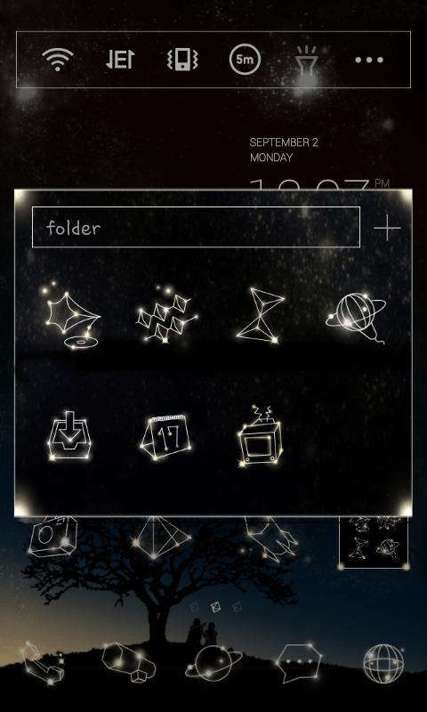 Star Voice LINE Launcher theme