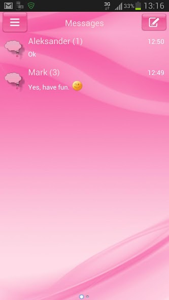 Pink Style GO SMS Pro