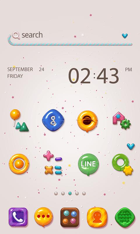 CandyCandy LINE Launcher theme