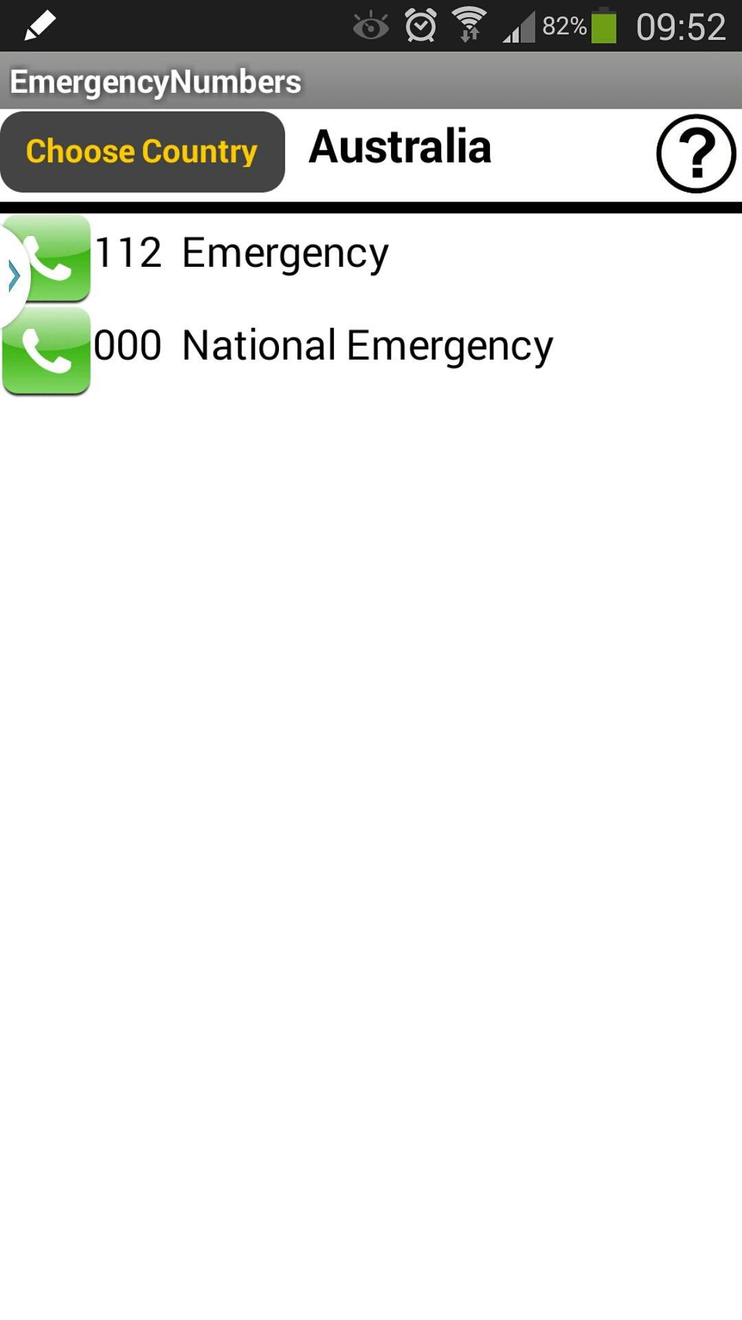 Emergency Numbers