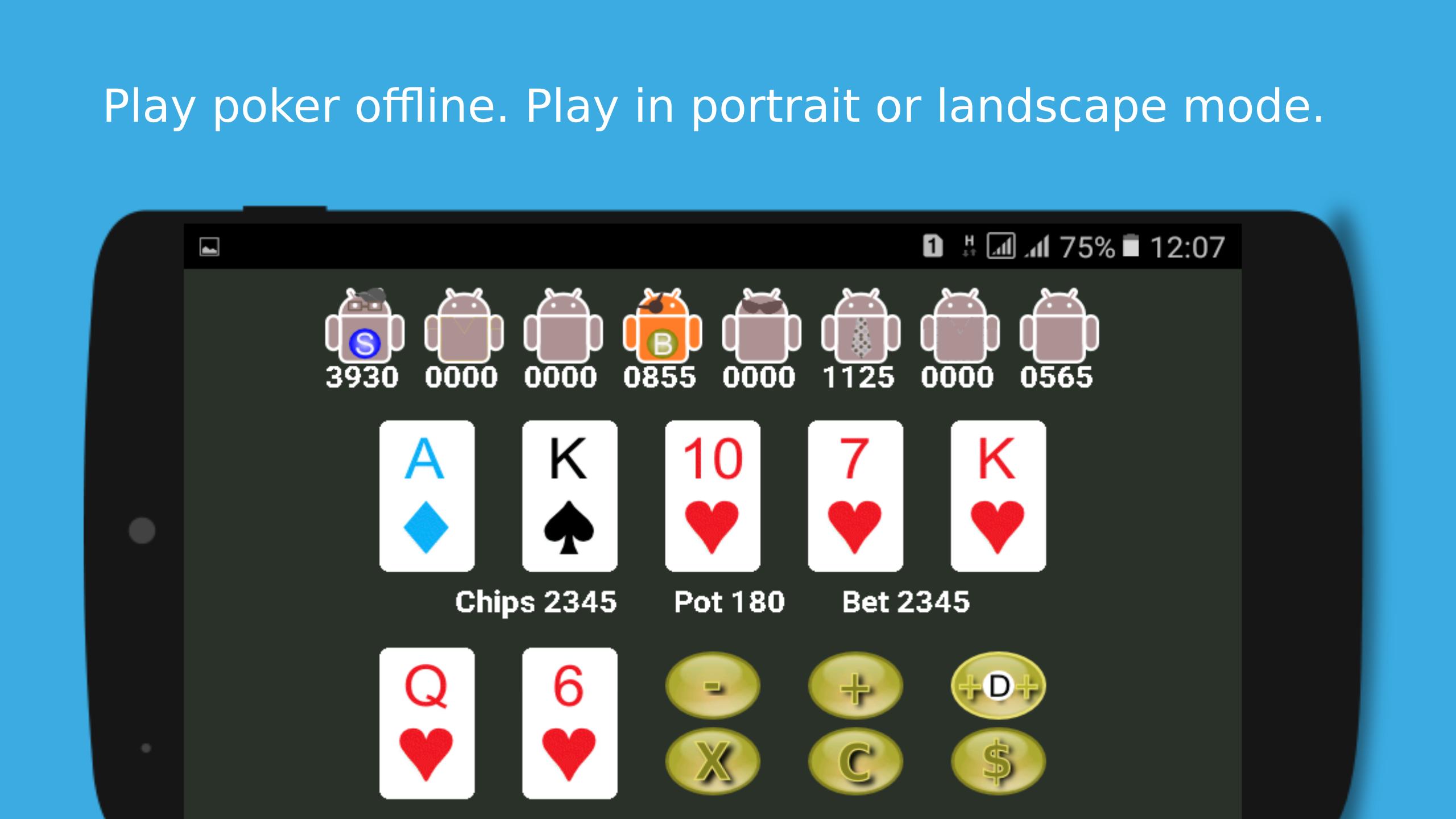 Poker Droidz - Offline Texas Holdem