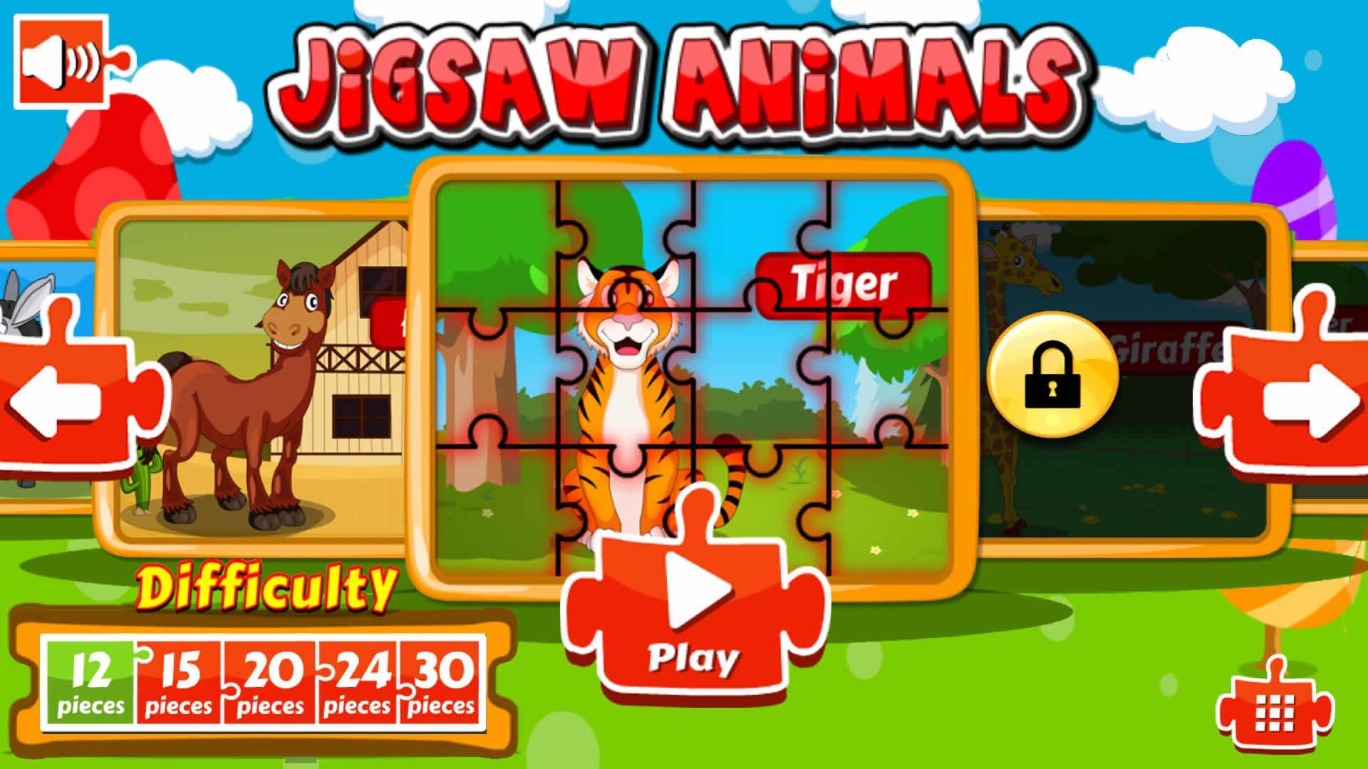 Jigsaw Animals