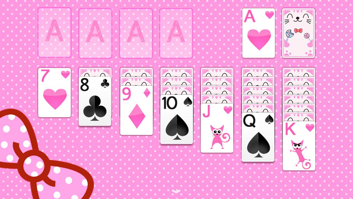 Solitaire Pink Kitten Theme