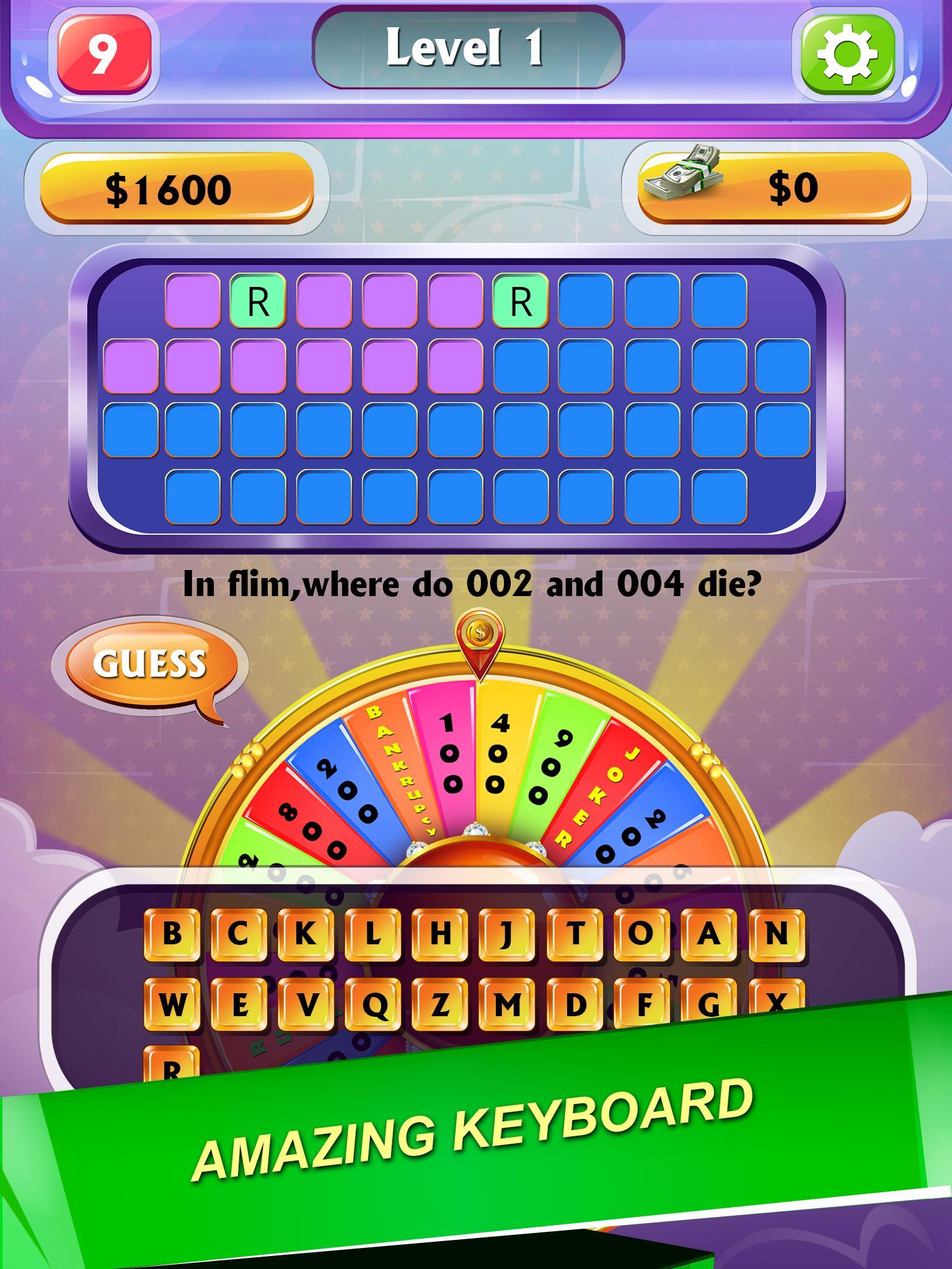 Wheel of Word - Fortune Game