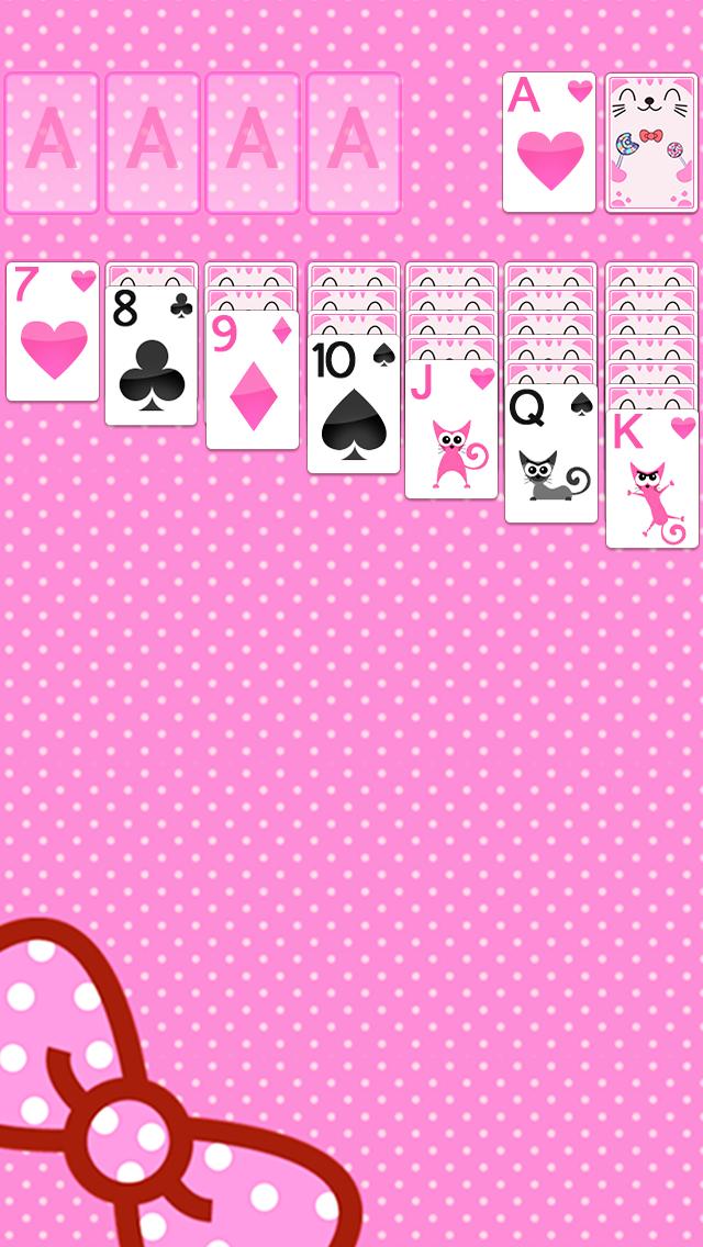 Solitaire Pink Kitten Theme