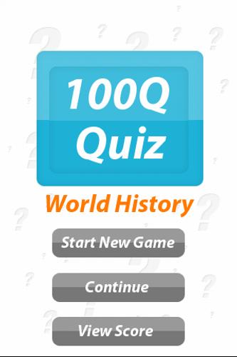 World History - 100Q Quiz